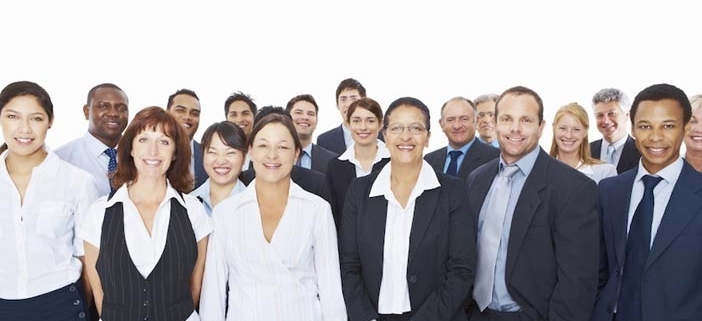 Group of professionals smiling